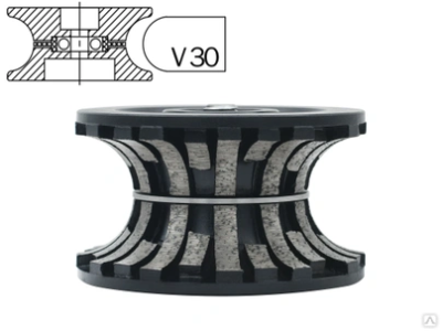 Профильная фреза сегментная гранит V30 #0