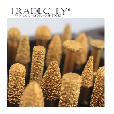 Алмазные фрезерные головки вакуумное спекание. Набор 20 шт. Алмазные фрезерные головки вакуумное спекание. Набор 20 шт.